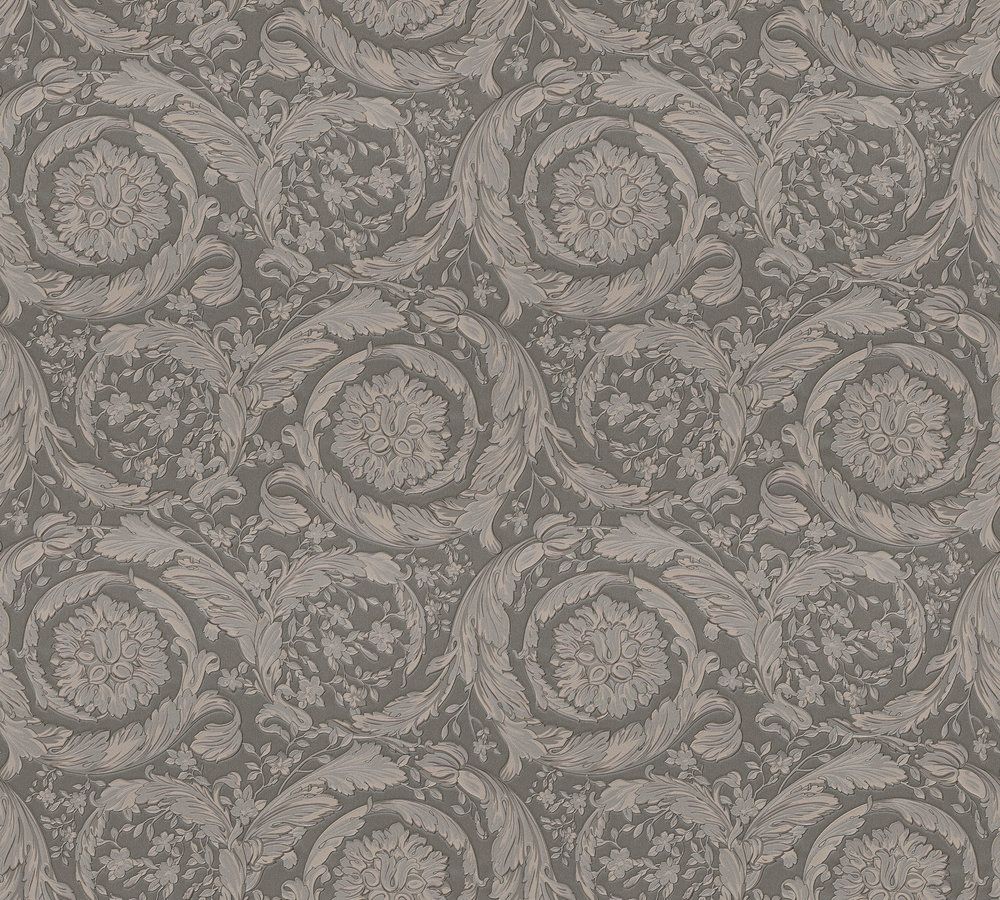 Versace wallpaper Versace 3, Design Tapete, silber, grau 935836