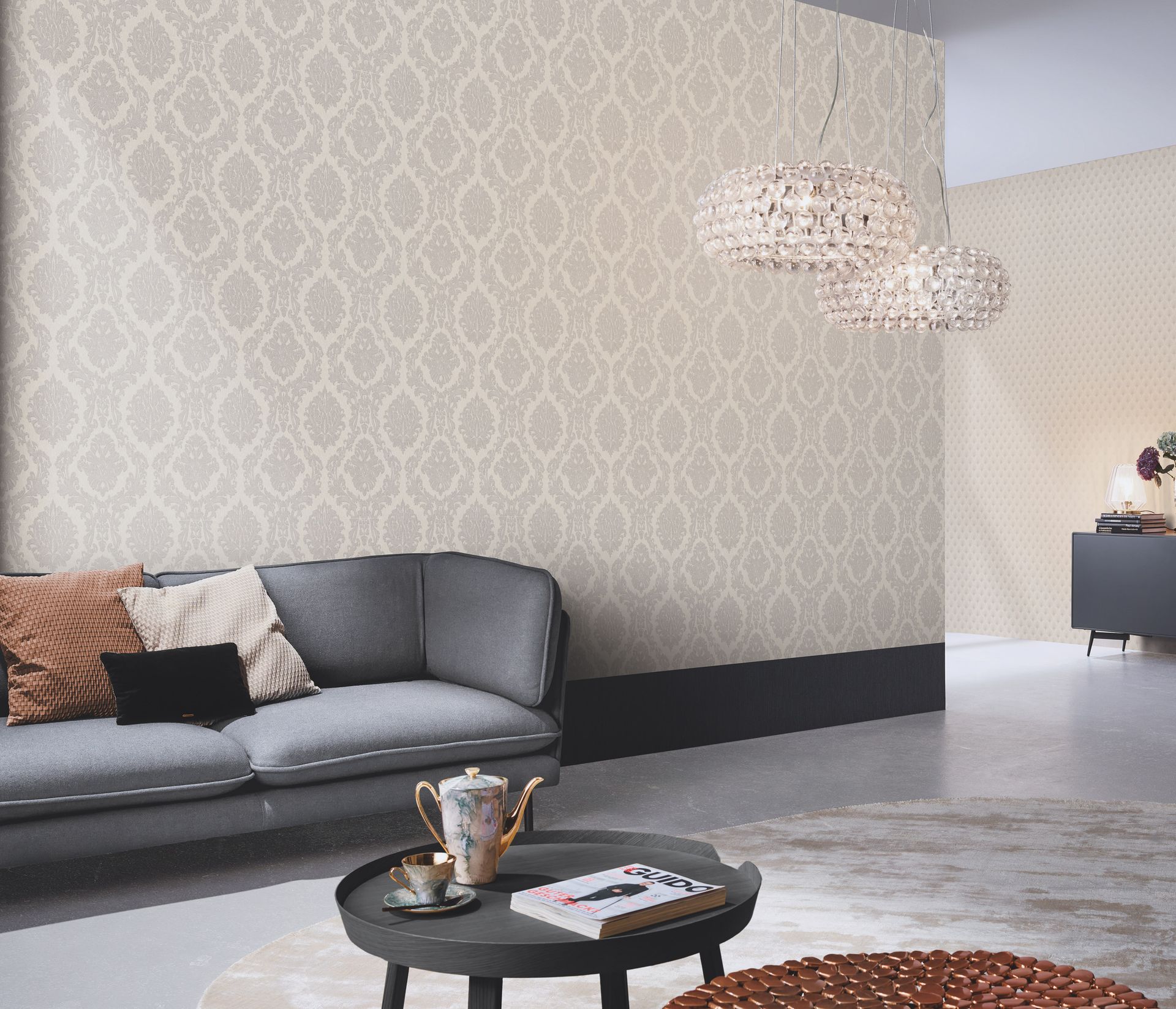 Mustertapete Barock beige Erismann 1028802 Mustertapete Barock beige Erismann 1028802