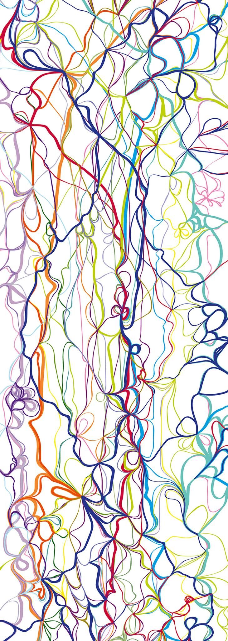A.S. Création XXL 5 Fototapete, Linien, 1m x 2,8m DD116209