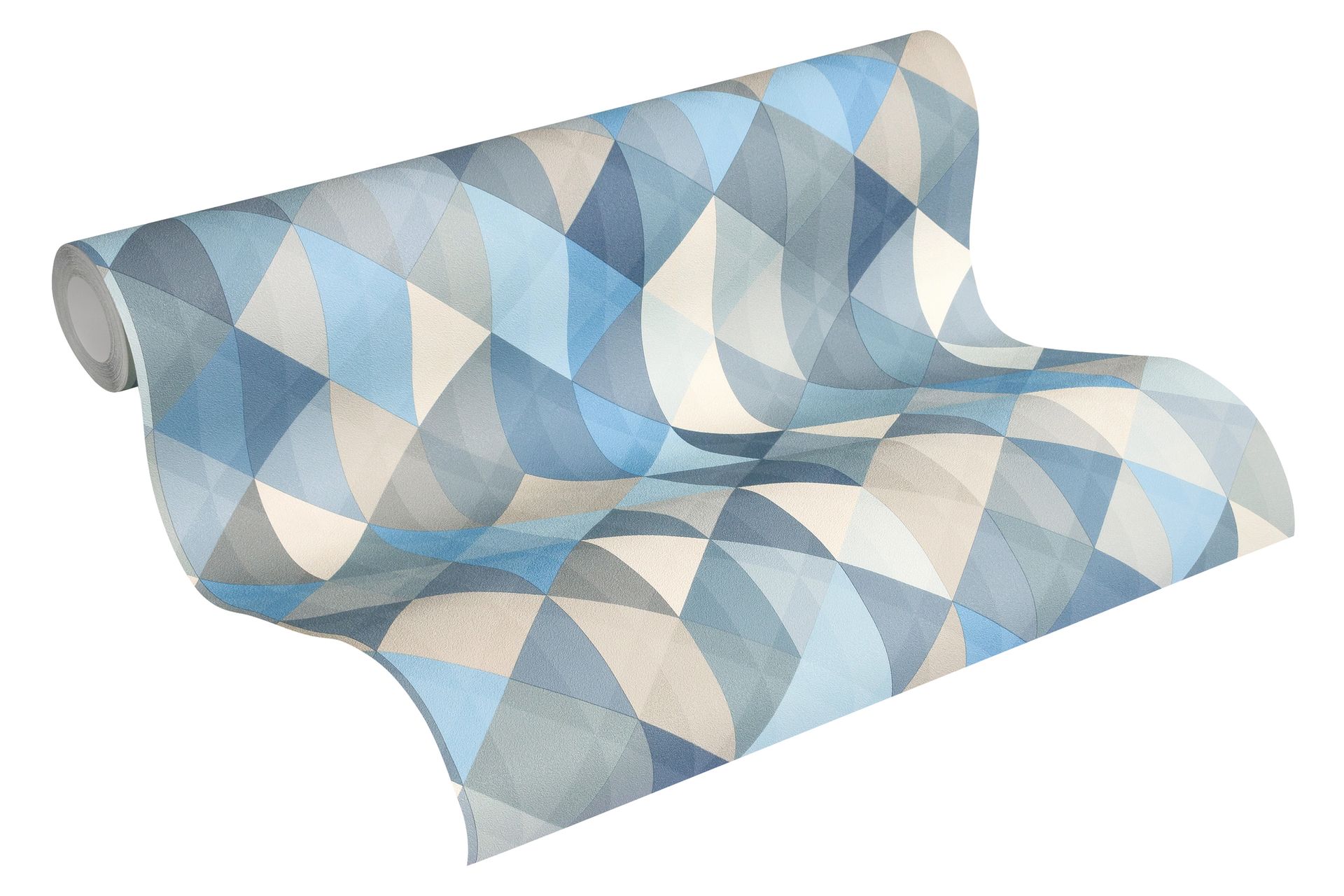 A.S. Création Scandinavian 2, Geometrische Tapete, blau, grau 367863