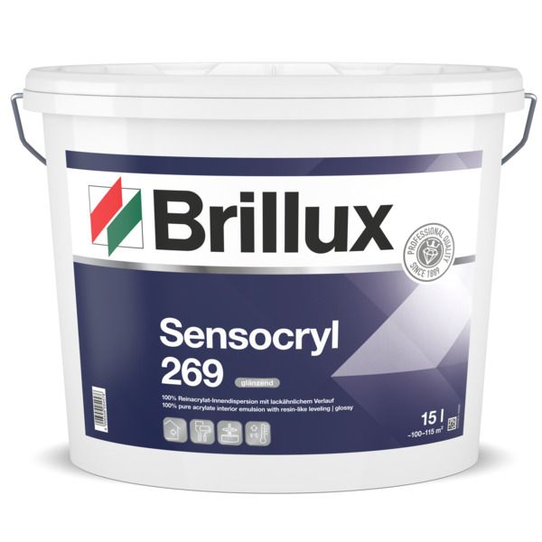 Brillux Sensocryl 269 weiß, glänzend 15 l
