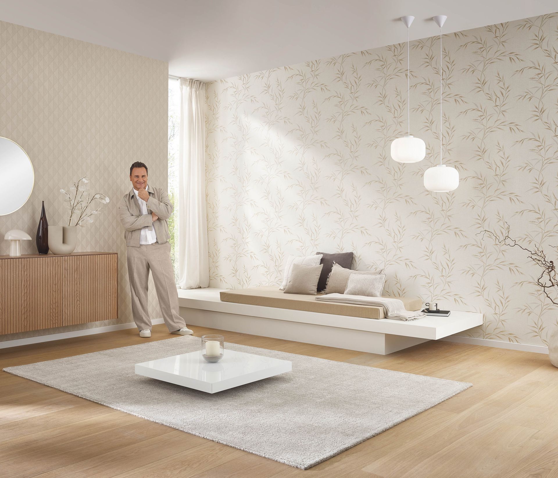 Mustertapete botanisch creme Erismann 1052802 Mustertapete botanisch creme Erismann 1052802