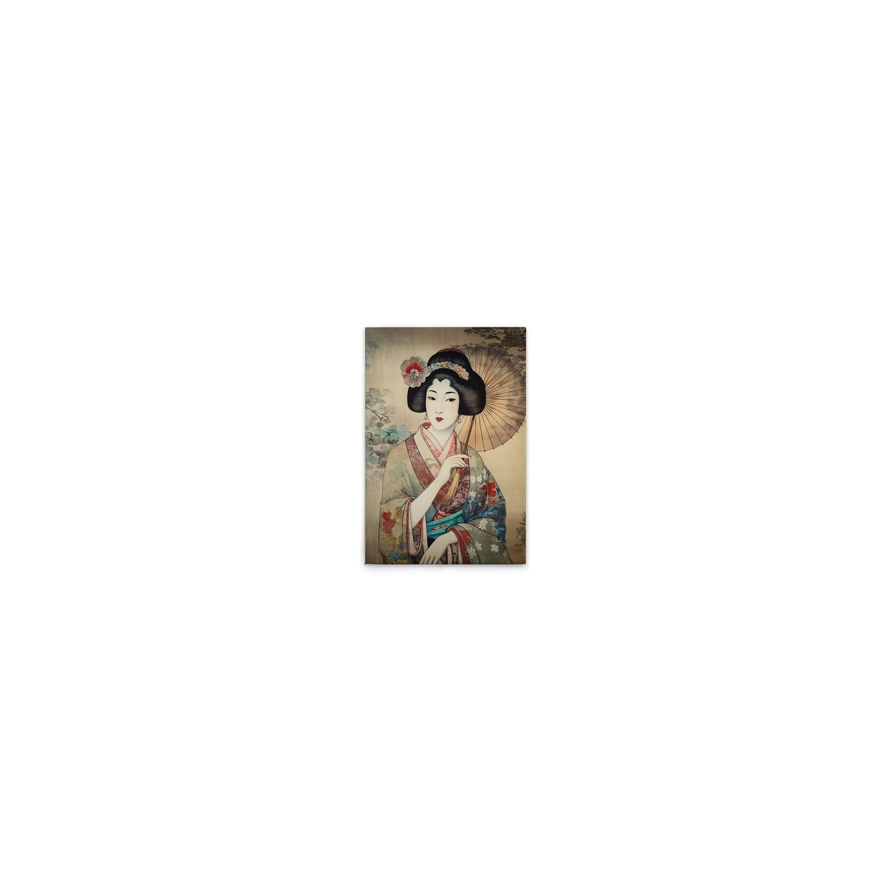 Leinwand Geisha Vintage 30 x 45 cm