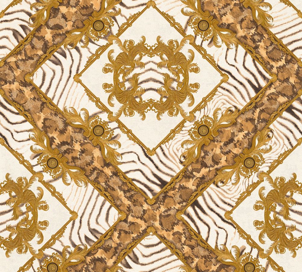 Versace wallpaper Versace 3, Design Tapete, gold, creme 349043