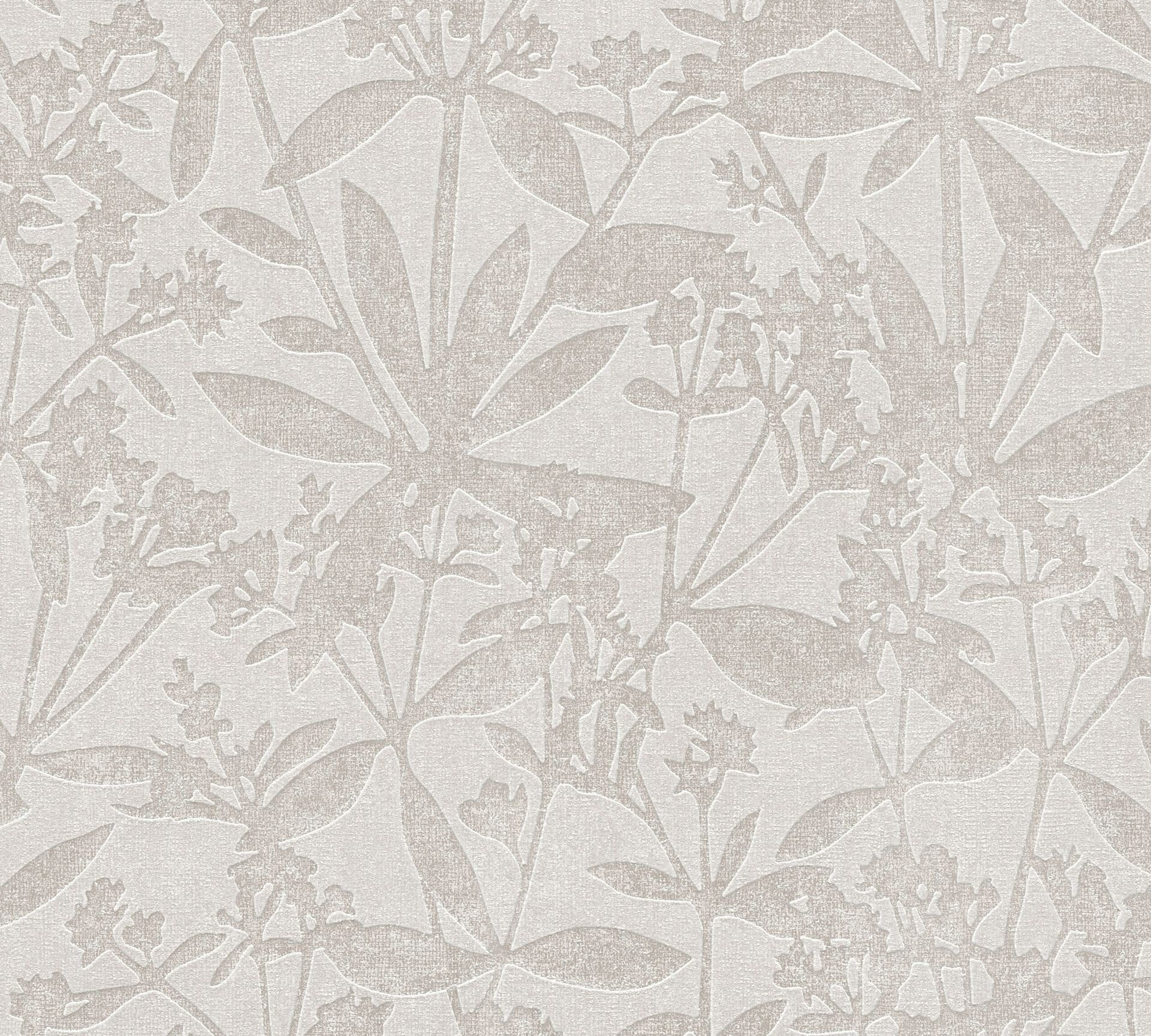 A.S. Création Terra, Florale Tapete, grau, beige 389243
