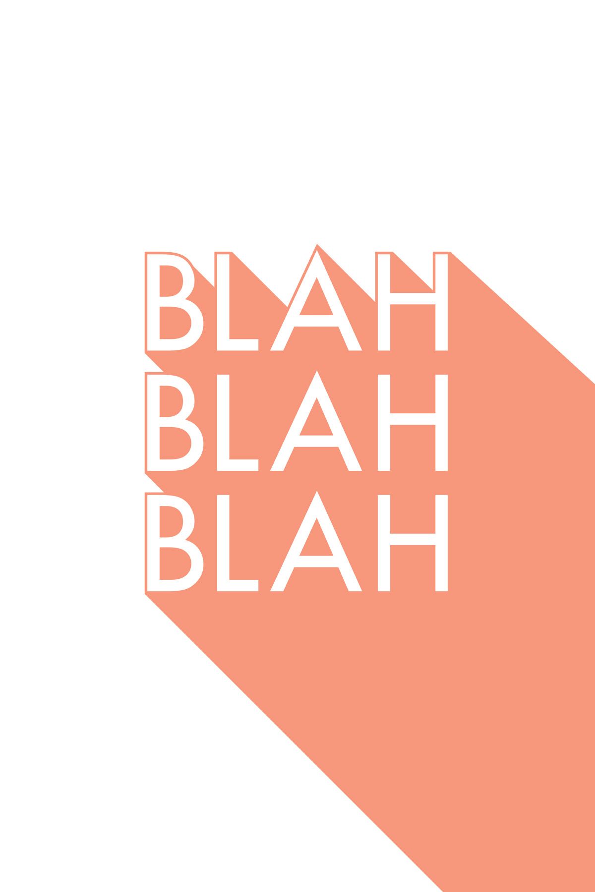 Leinwand Blah III 40 x 60 cm