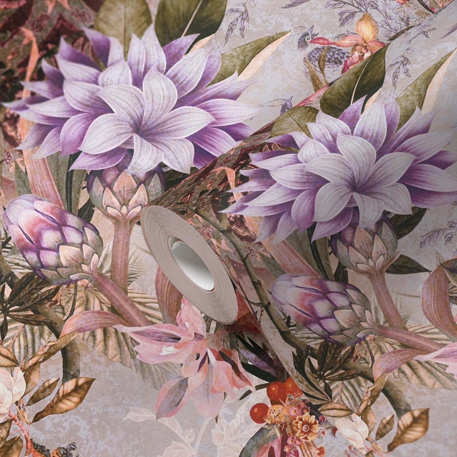 A.S. Création Dream Flowery, Florale Tapete, bunt, lila 381773 A.S. Création Dream Flowery, Florale Tapete, bunt, lila 381773