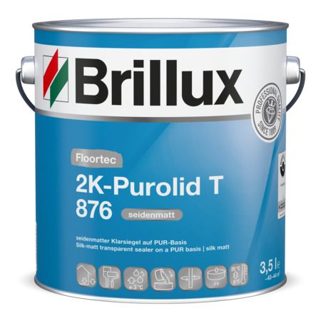 Brillux Floortec 2K-Purolid T 876 seidenmatt transparent Bodenversiegelung