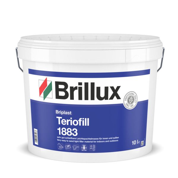 Brillux Briplast Teriofill 1883 grau, für innen u. außen, 5 mm 10 l
