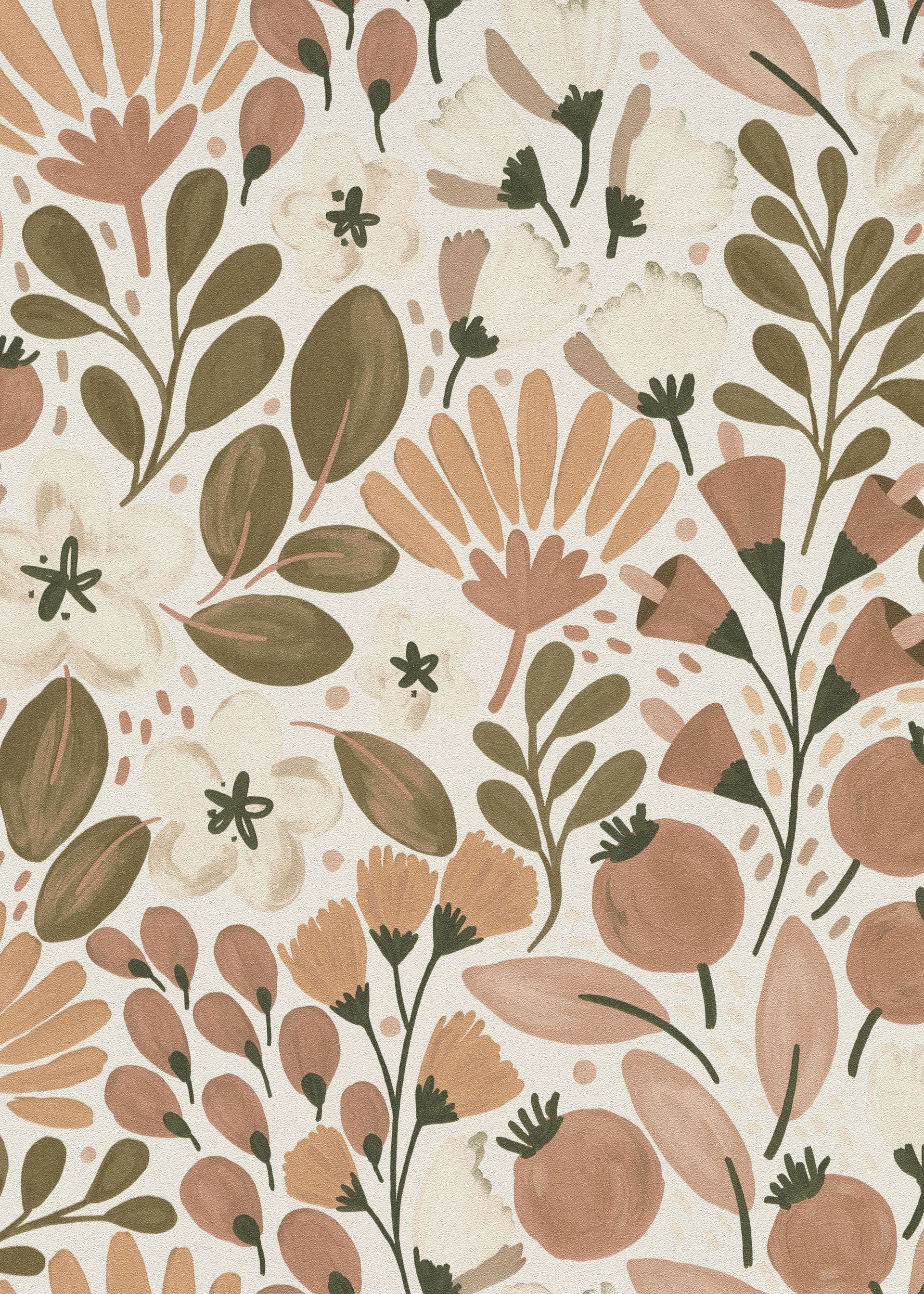 Botanische Tapete Blumenmotiv beige Erismann 1051811 Botanische Tapete Blumenmotiv beige Erismann 1051811