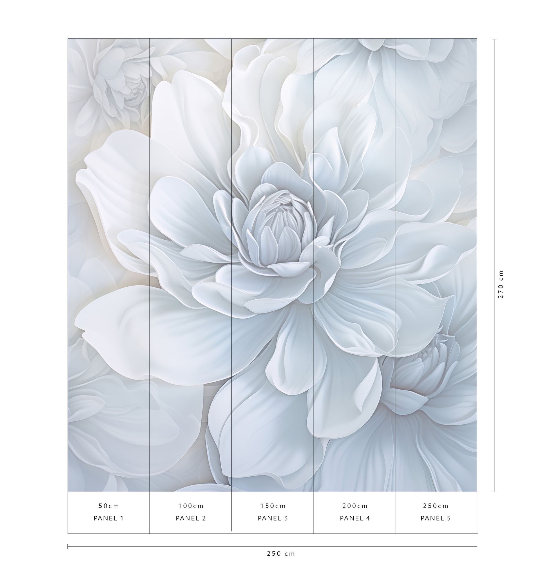 Vliestapete floral weiß Erismann 220170701