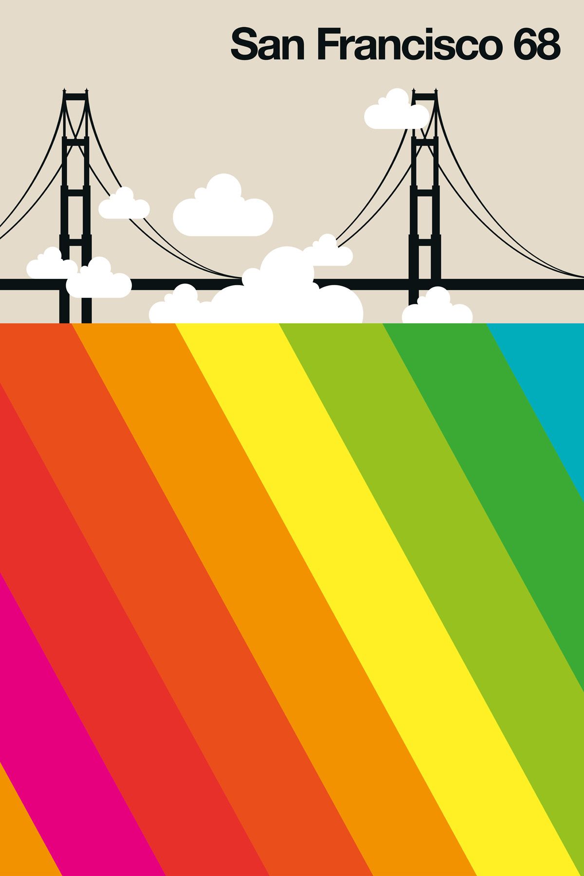 Leinwand SanFrancisco68 60 x 90 cm