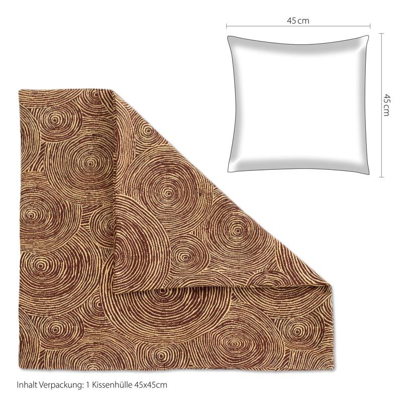 Kissenhülle IW533619 Braun Cape Town 45x45cm Kissenhülle IW533619 Braun Cape Town 45x45cm