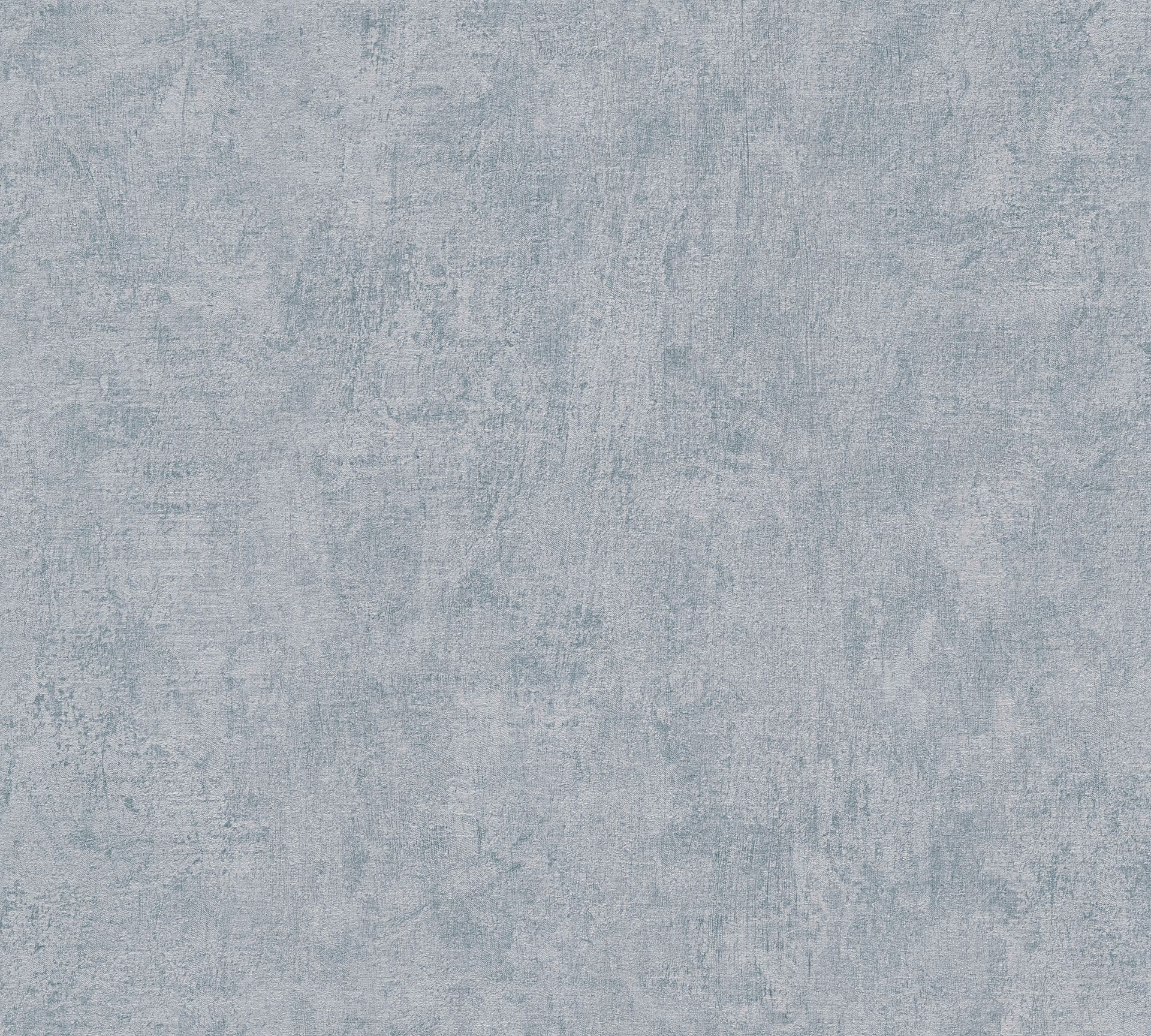 Vliestapete Struktur - Putzoptik, blau, metallic, A.S. Création 790516