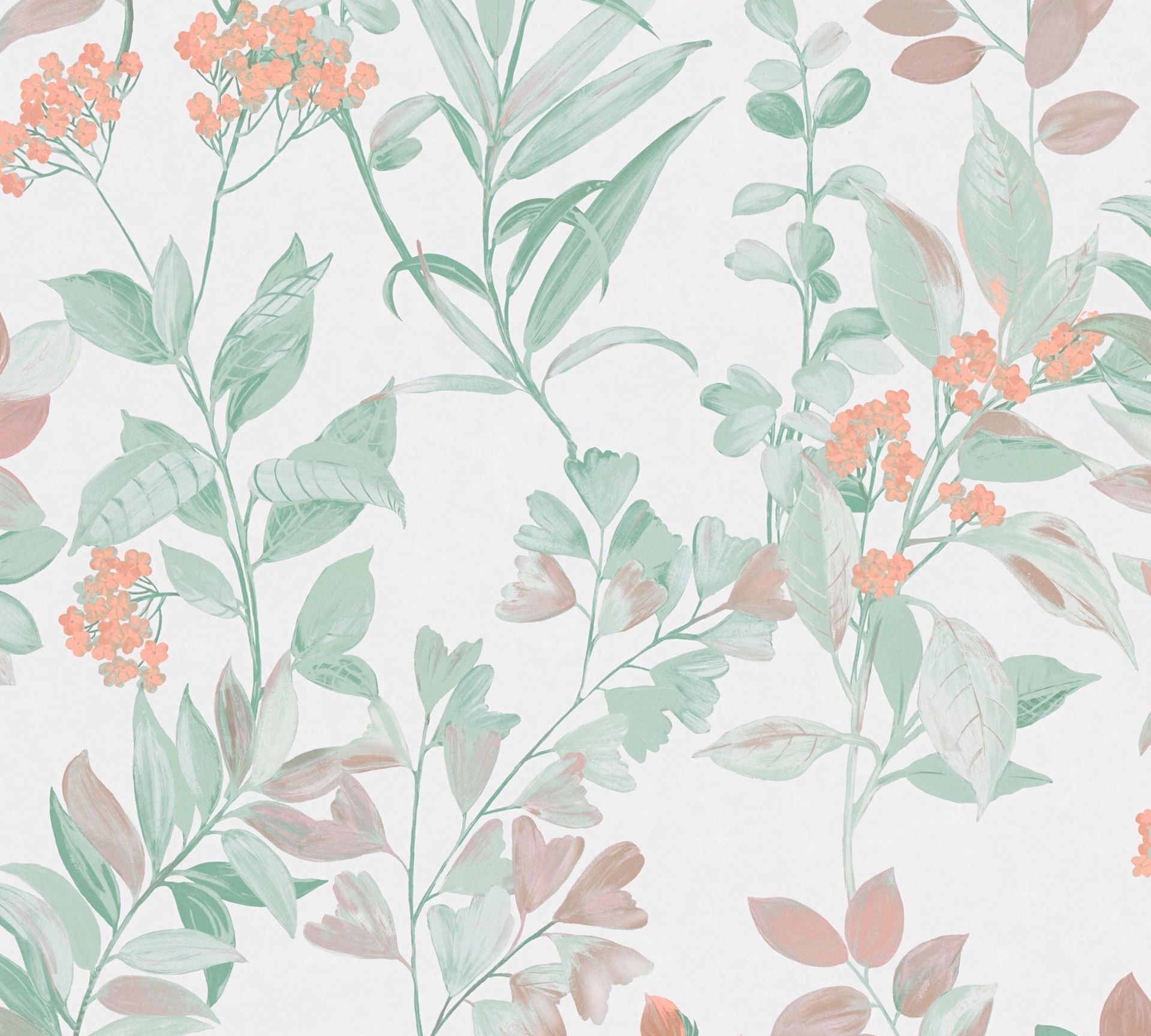 Architects Paper Arcade, Florale Tapete, bunt, grün 391715