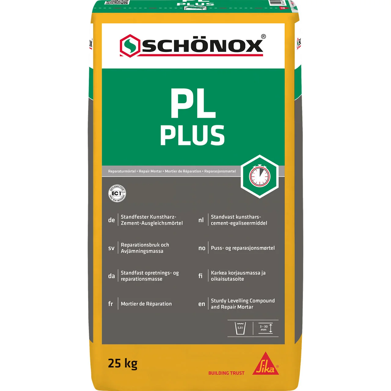 SCHÖNOX® PL PLUS Vorgemischter Universal-Reparaturmörtel