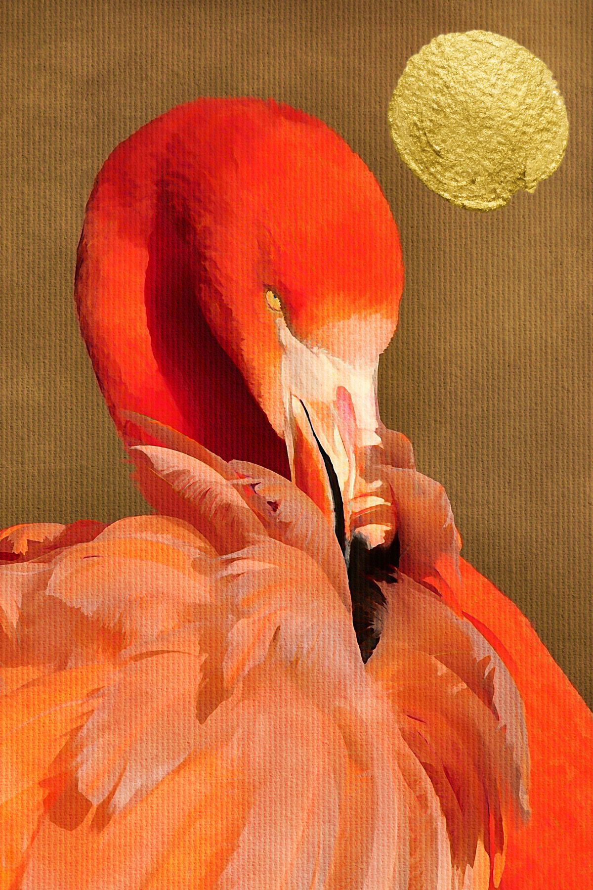 Leinwand Flamingo in Sun 60 x 90 cm