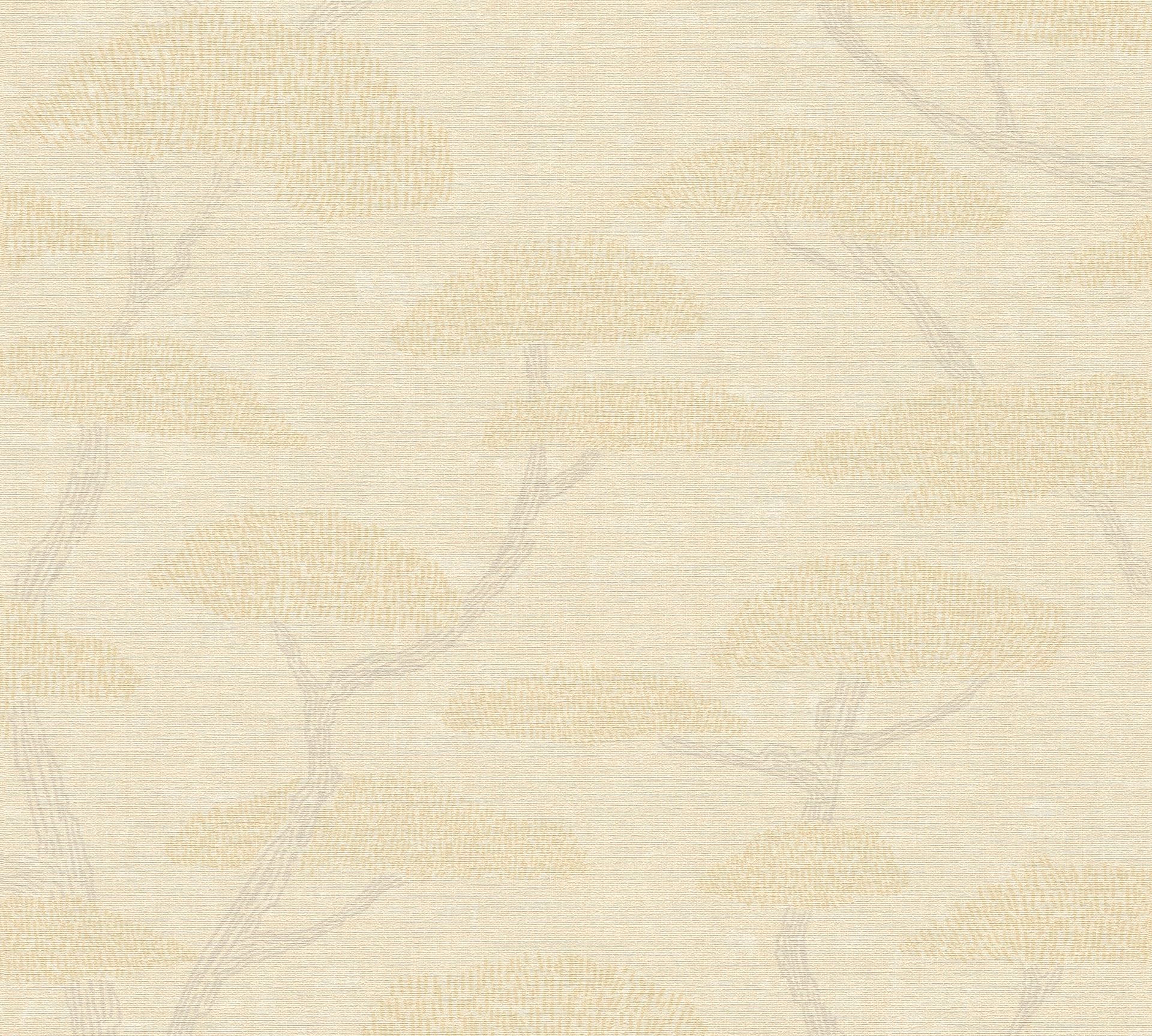 A.S. Création Nara, Baum Tapete, beige, grau 387413