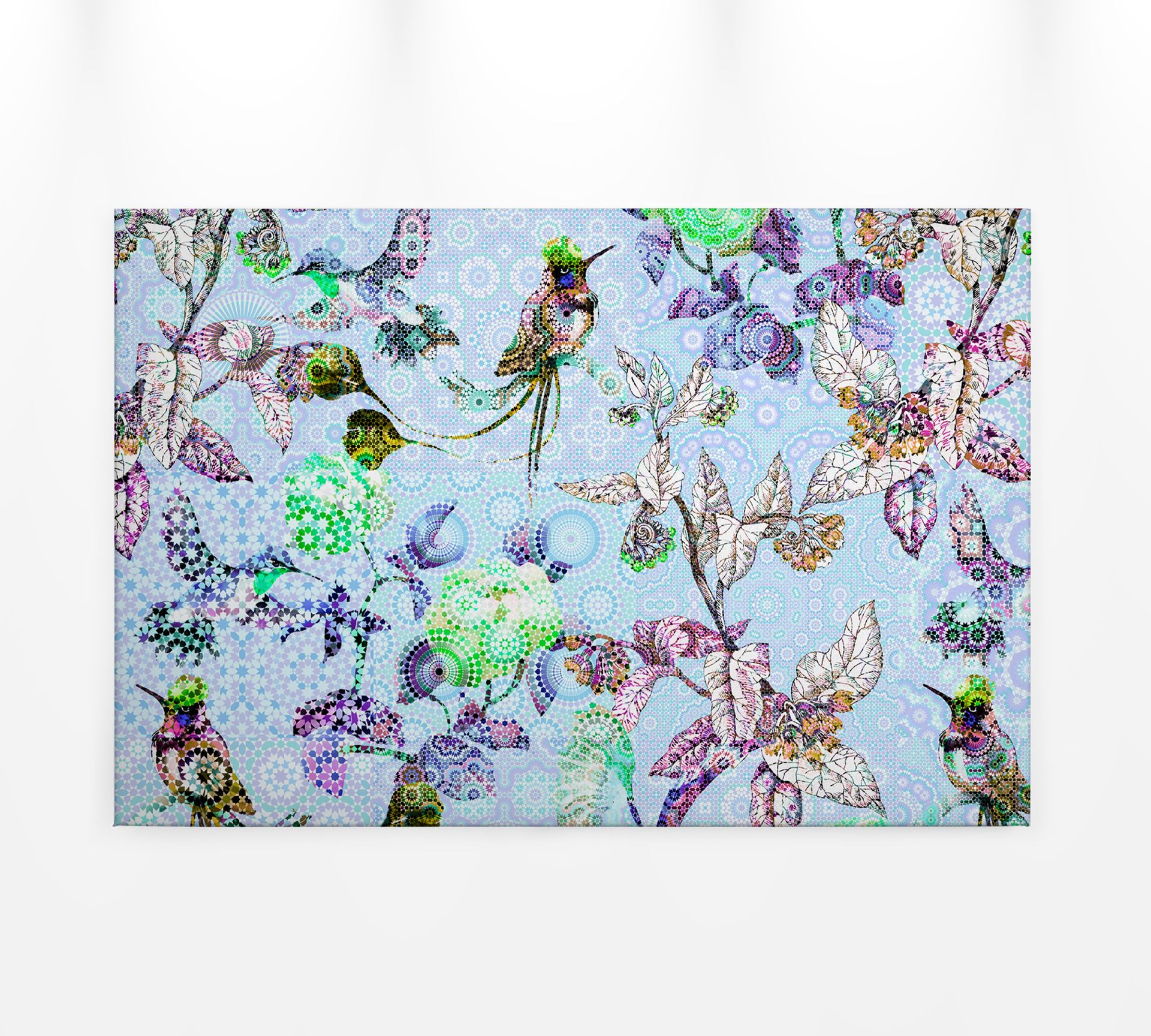 Leinwandbild Kolibris, mehrfarbig, 90x60 cm DD120349