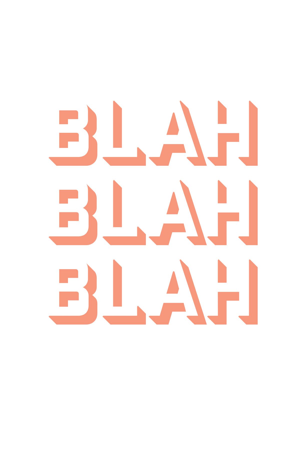 Leinwand Blah4 40 x 60 cm