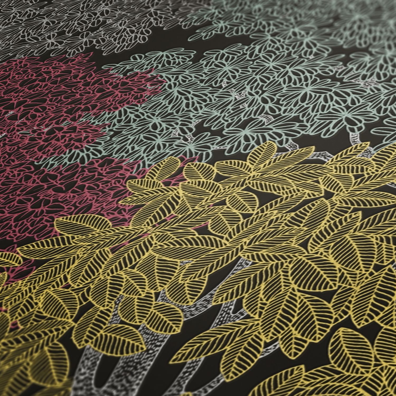 Architects Paper Floral Impression, Waldtapete, braun, schwarz 377532