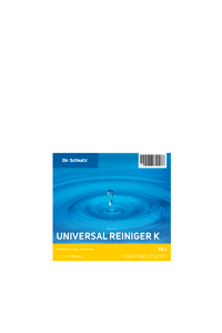Dr. Schutz Universalreiniger K 750 ml Dr. Schutz Universalreiniger K 750 ml