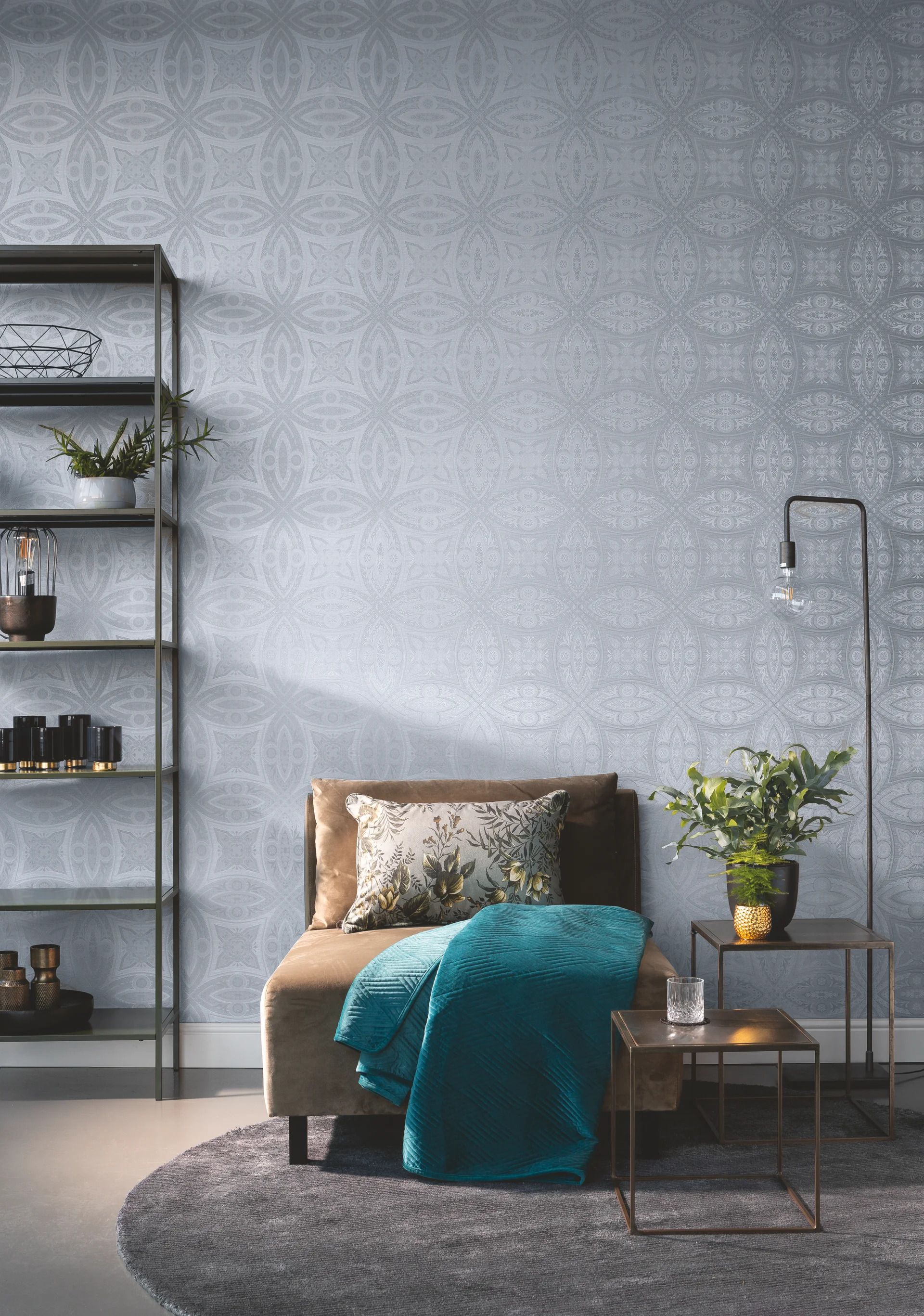 Raumbild Rasch Selection, Classic-Chic, grau silber 529708