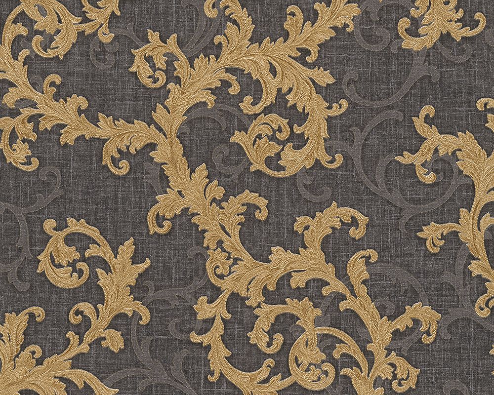 Versace wallpaper Versace 2 962316 Grau Natur Dekorbild