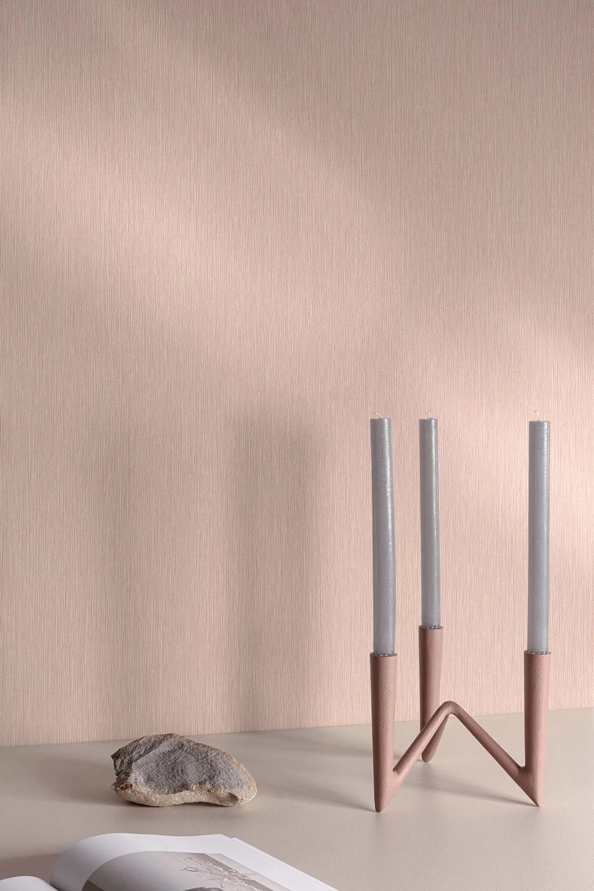 Grandeco Streifentapete Rosa MU1009