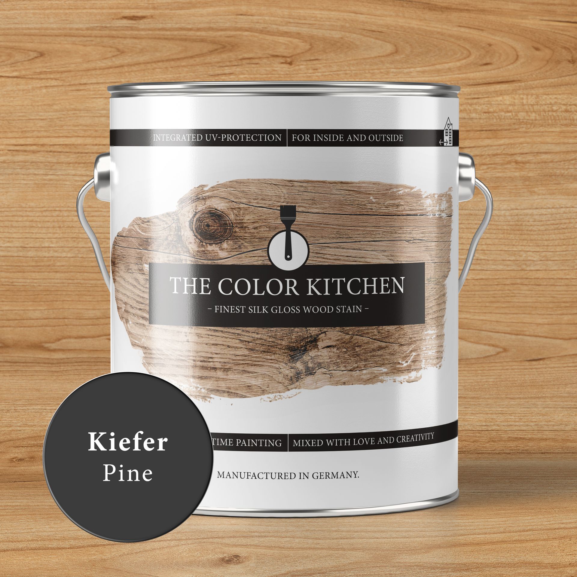 Holzlasur Kiefer seidenglänzend - 2,5 l - The Color Kitchen