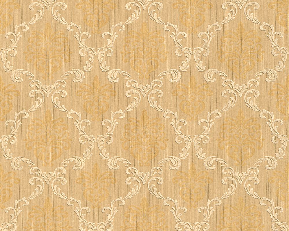 Architects Paper Tessuto, Barock Tapete, orange, beige 956293 Dekorbild