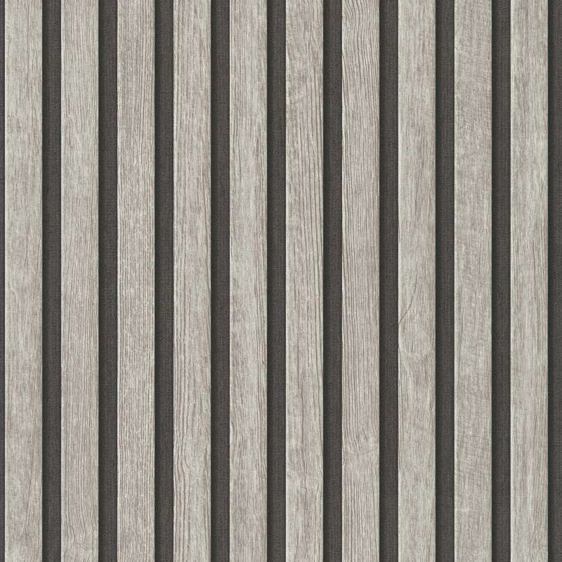 A.S. Création PintWalls II, Holzpaneele, grau, schwarz 391092