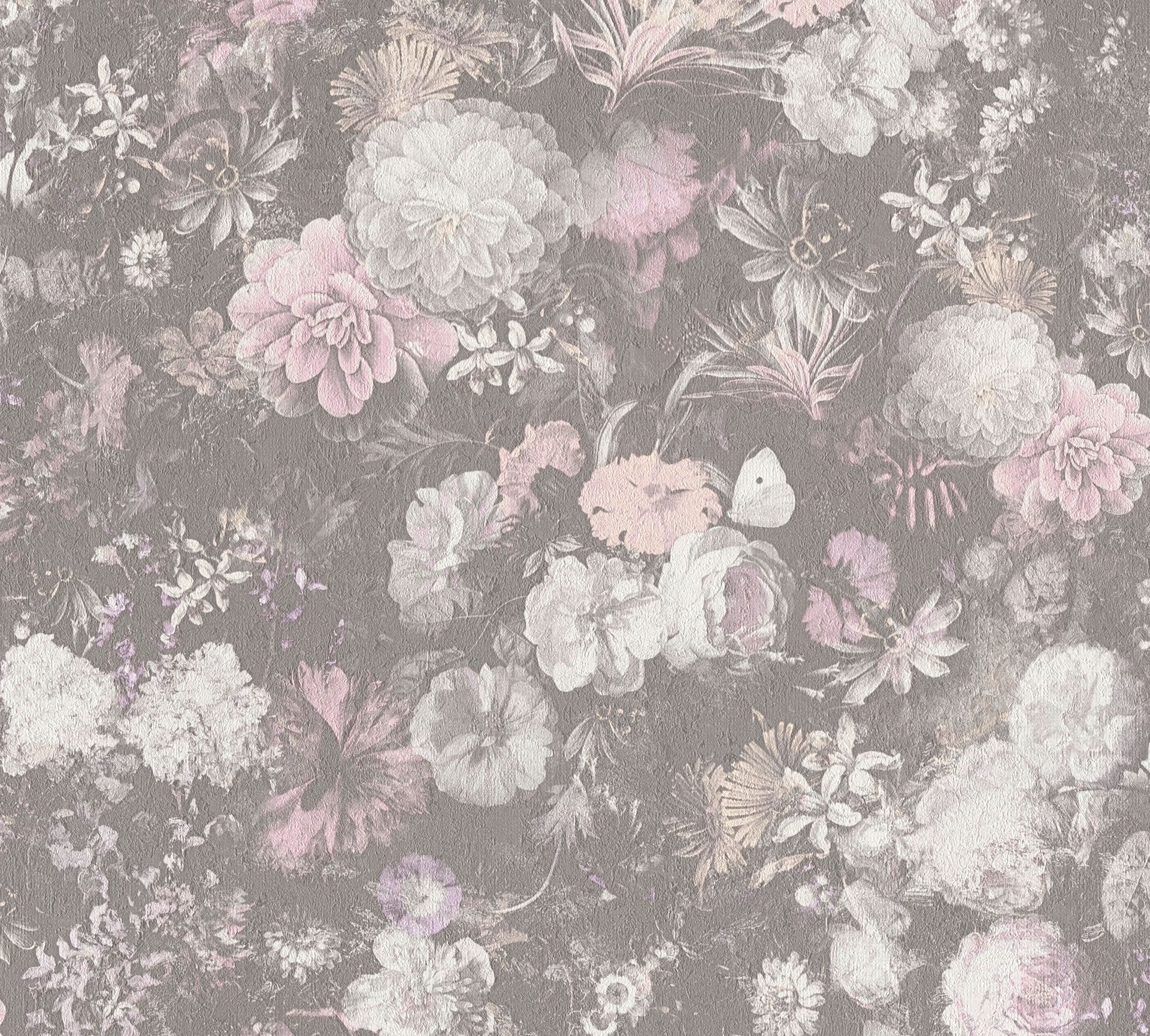 Livingwalls Mata Hari, Florale Tapete, beige, rosa 380954