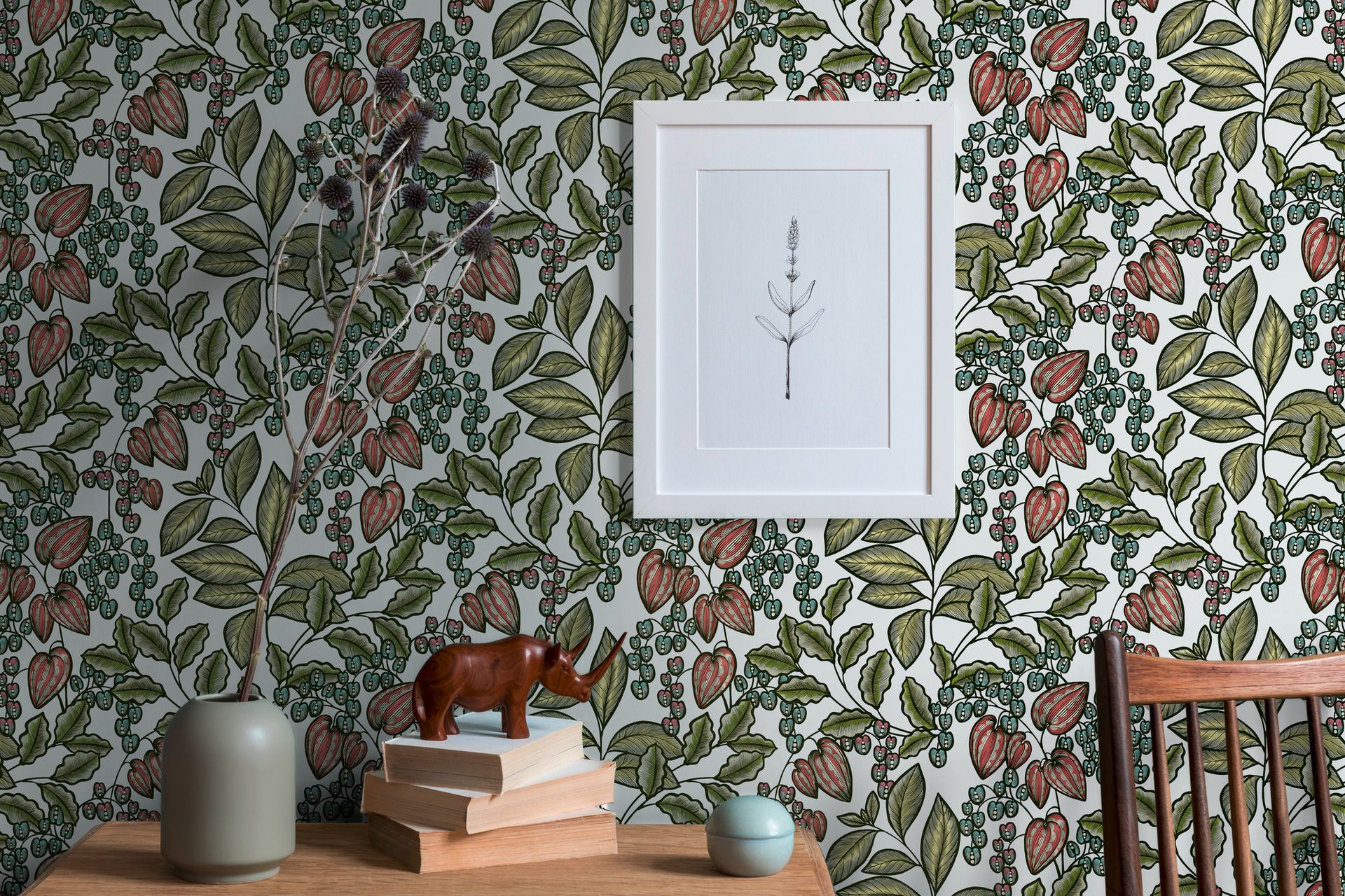 Architects Paper Floral Impression, Florale Tapete, bunt, grün 377545