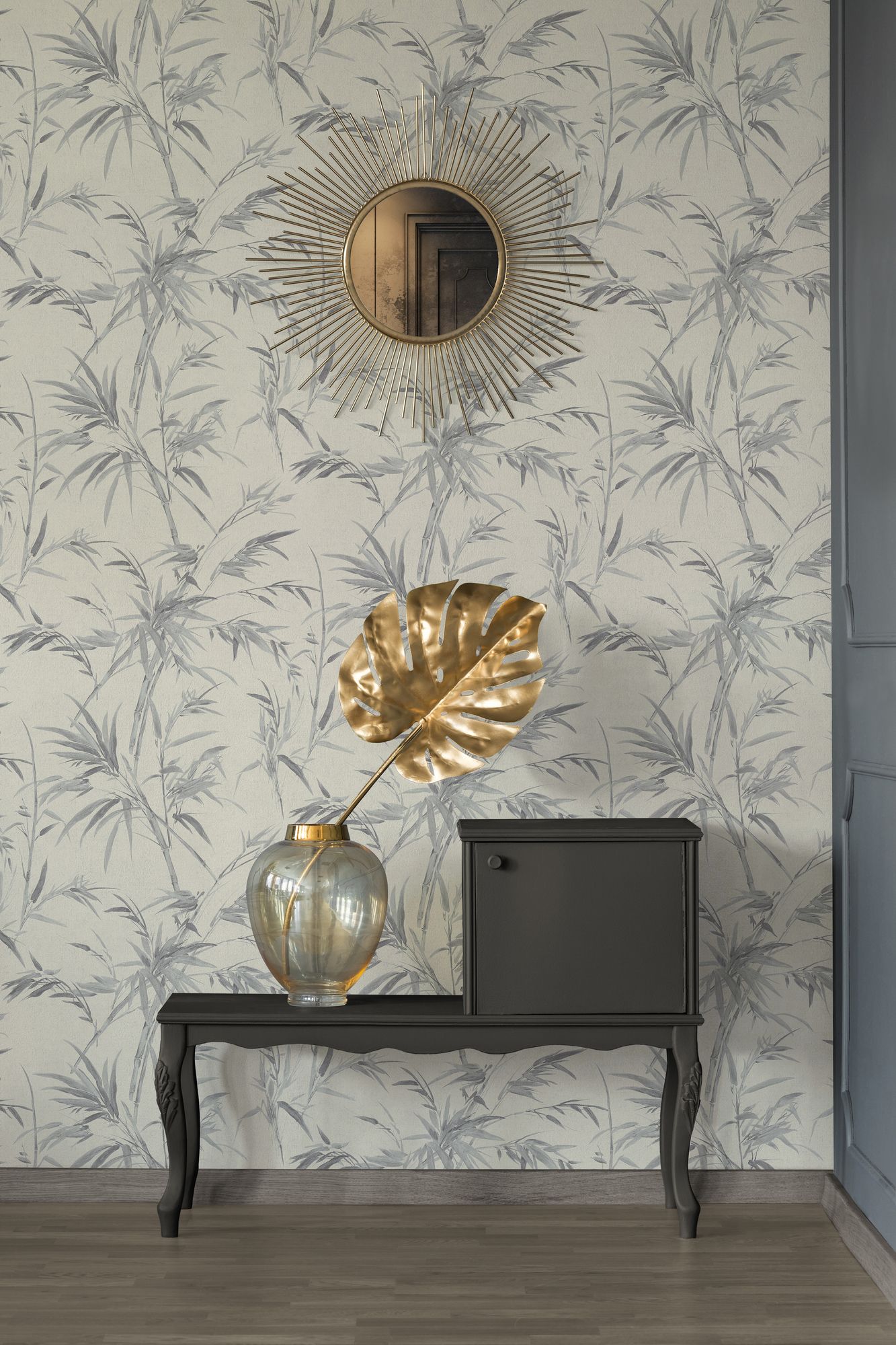 A.S. Création Sumatra 37376-5 Silber Floral
