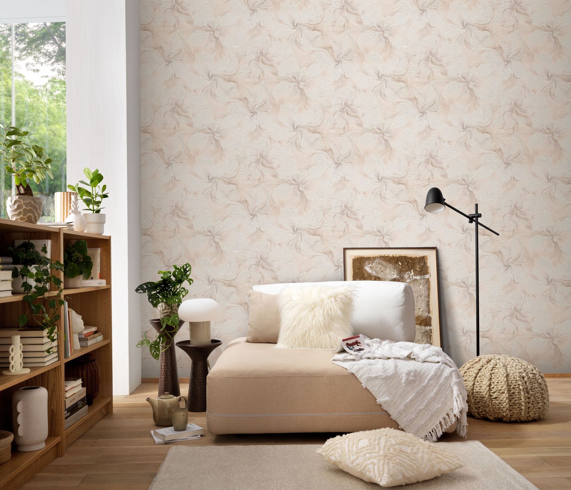 Ornamenttapete Reliefoptik creme Erismann 1051405 Ornamenttapete Reliefoptik creme Erismann 1051405
