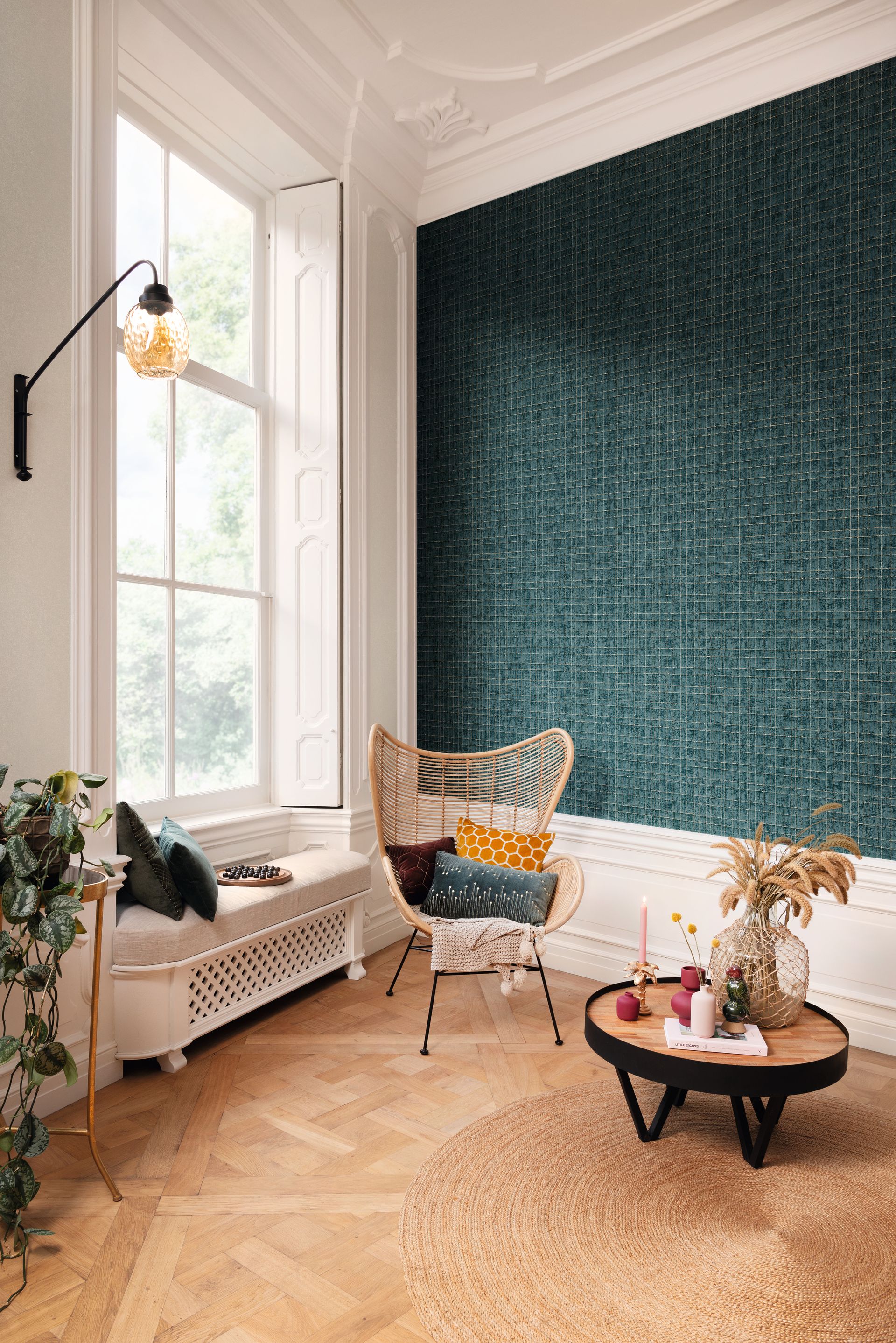 Raumbilder 1 Rasch Selection, Classic-Chic, gold grün 551358
