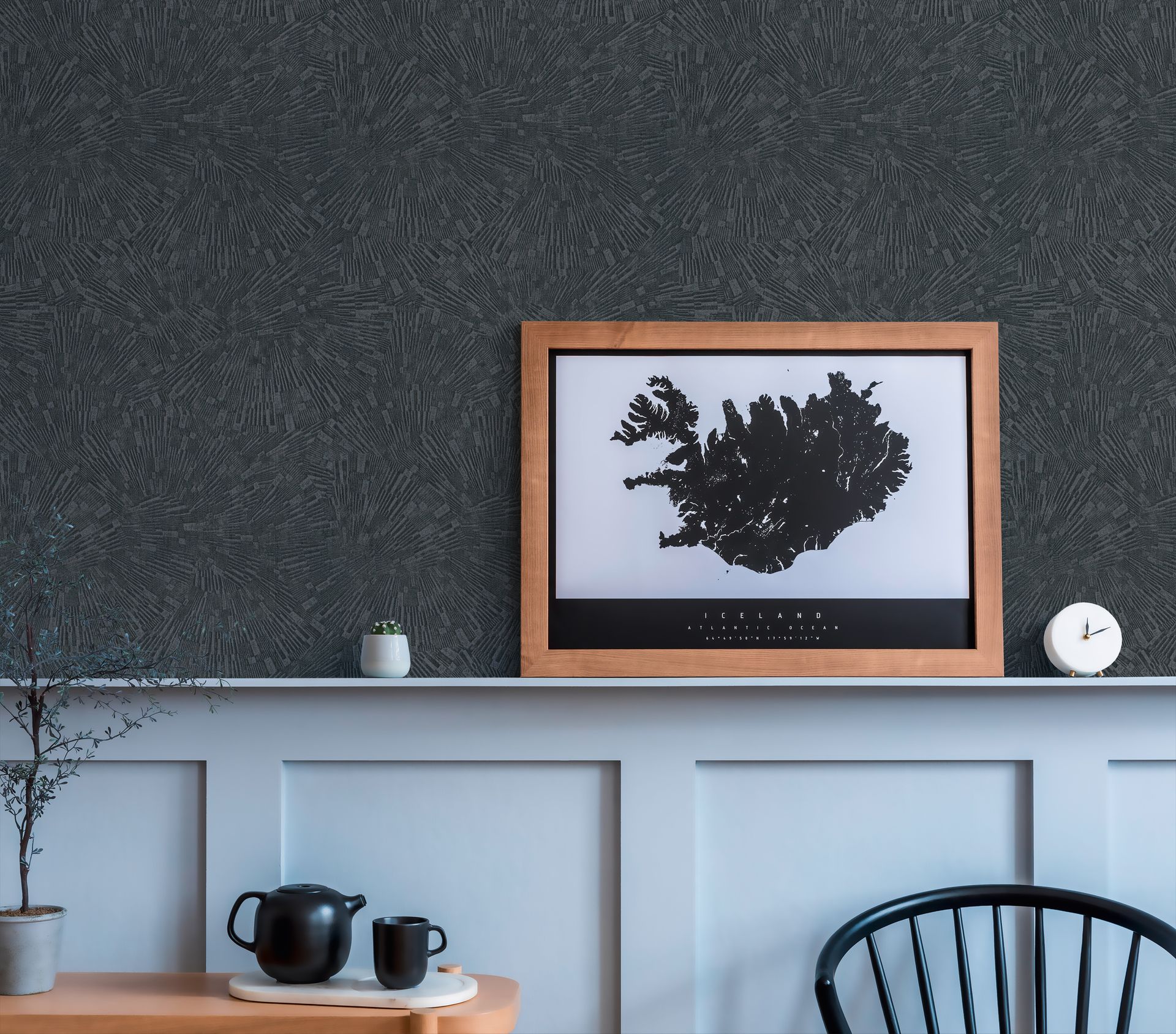 Raumbild 4 Livingwalls Titanium 3, 3D Tapete, schwarz 382035