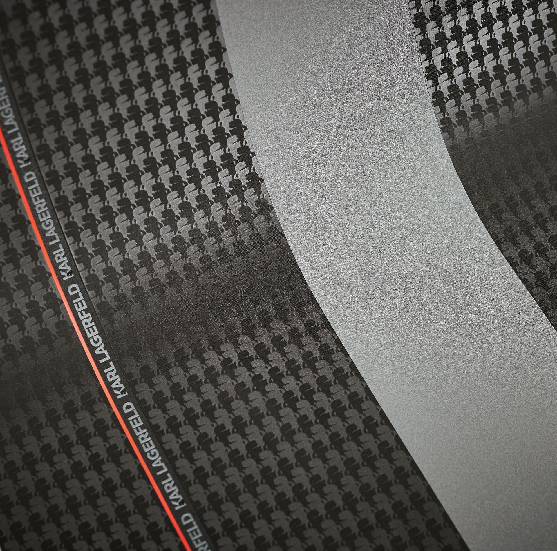 Karl Lagerfeld, Design Tapete, schwarz, rot 378481
