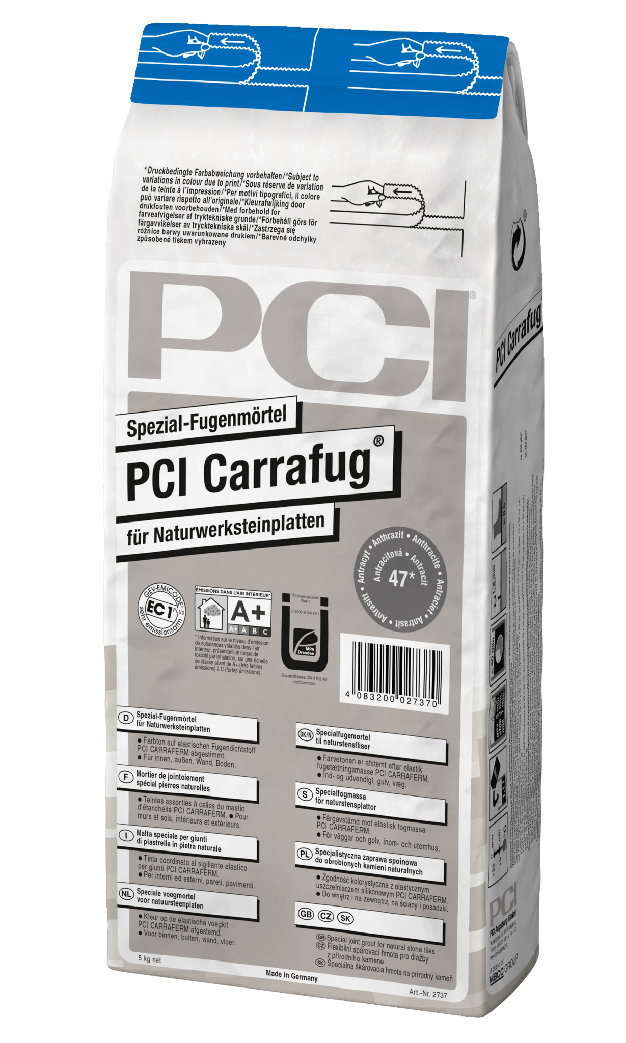 PCI CARRAFUG 5 KG Nr.25 carraweiss