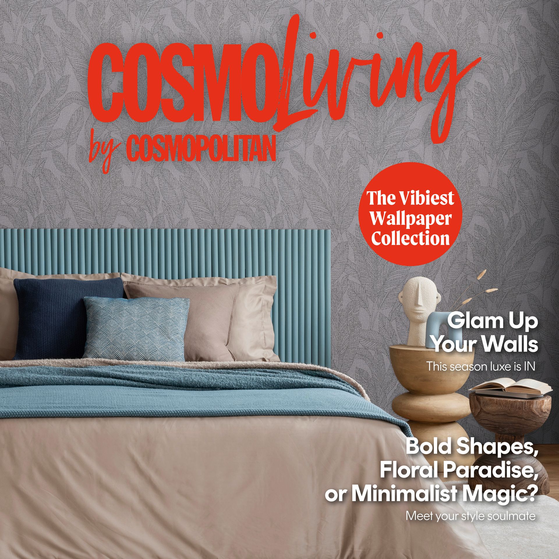 A.S. Création Palmenblätter grau-metallic 790645