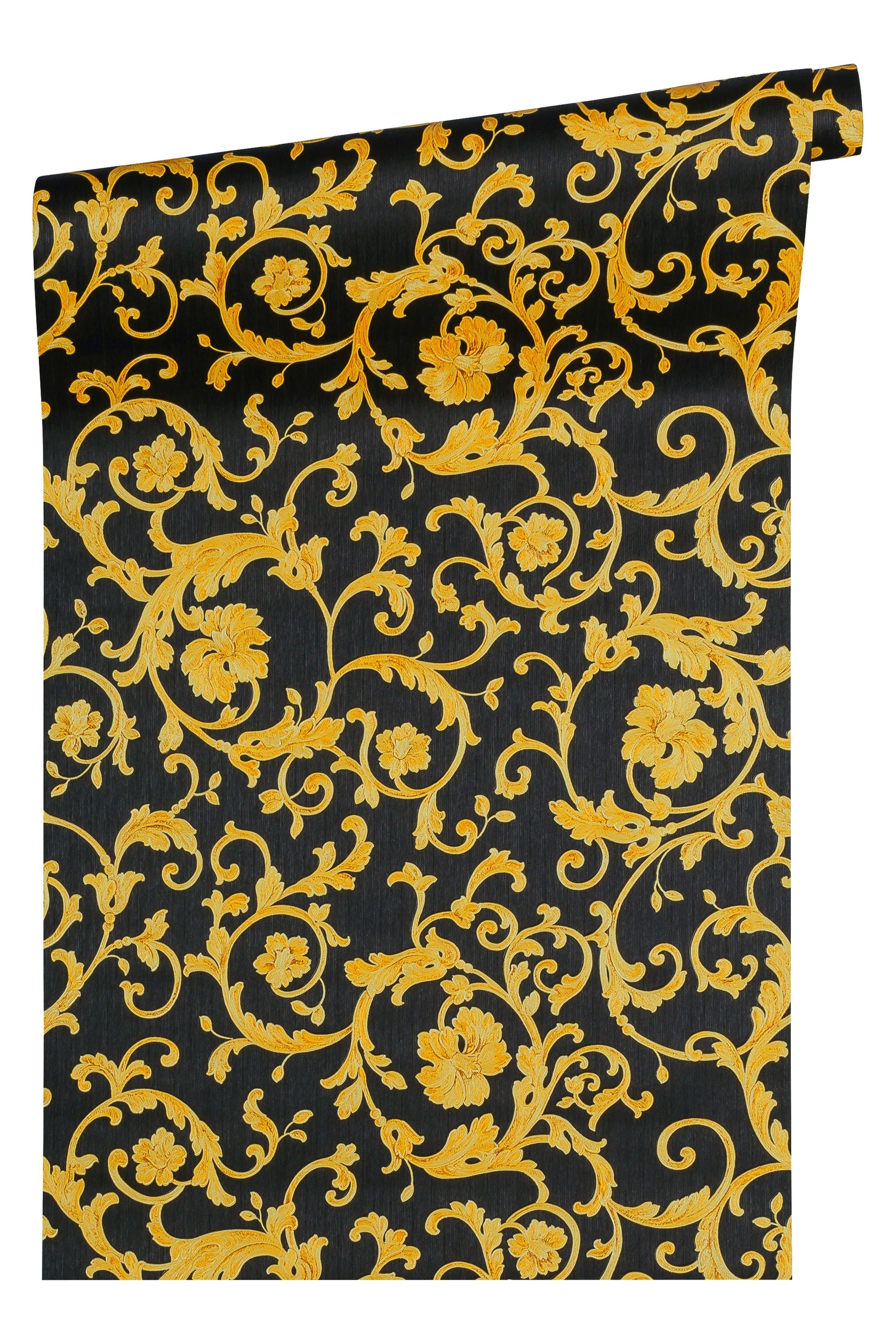 Versace wallpaper Versace 3, Design Tapete, gold, schwarz 343262