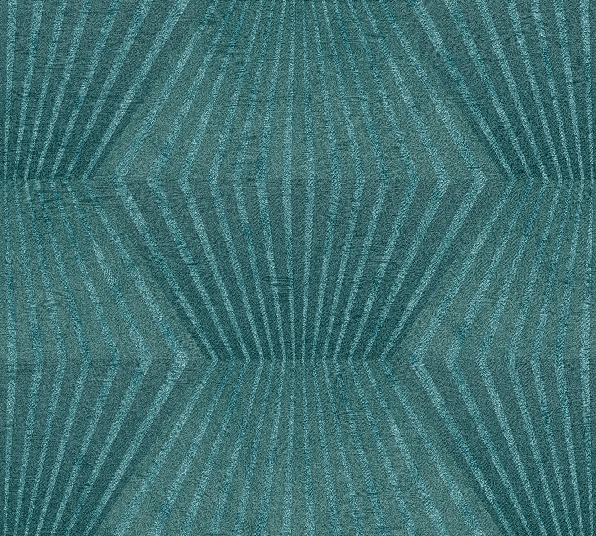 Livingwalls Titanium 3, 3D Tapete, türkis 382041 Dekorbild