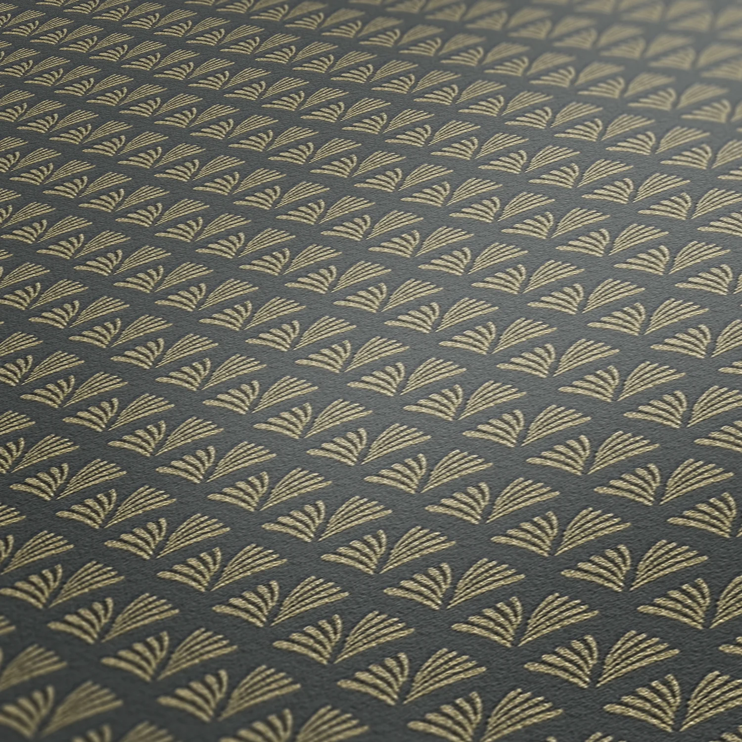 A.S. Création Trendwall 2, Art Deco Tapete, grau, gold 379583