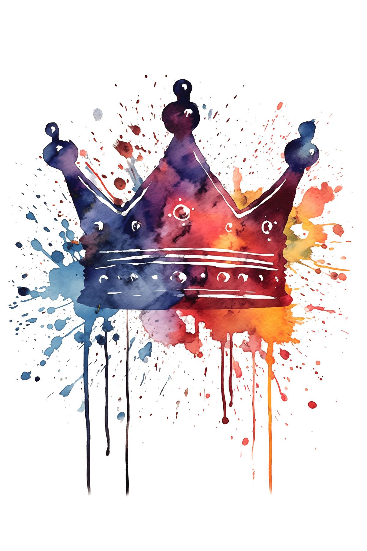 Leinwand Colourful Crown 40 x 60 cm