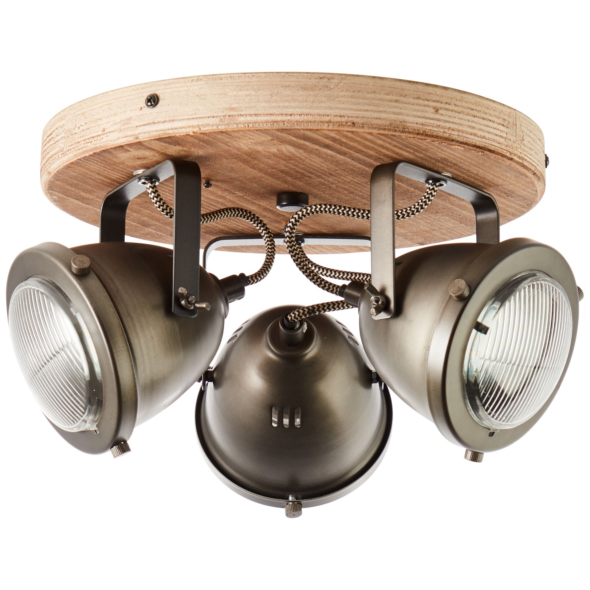 Spotrondell aus Holz - Dilara - Braun
