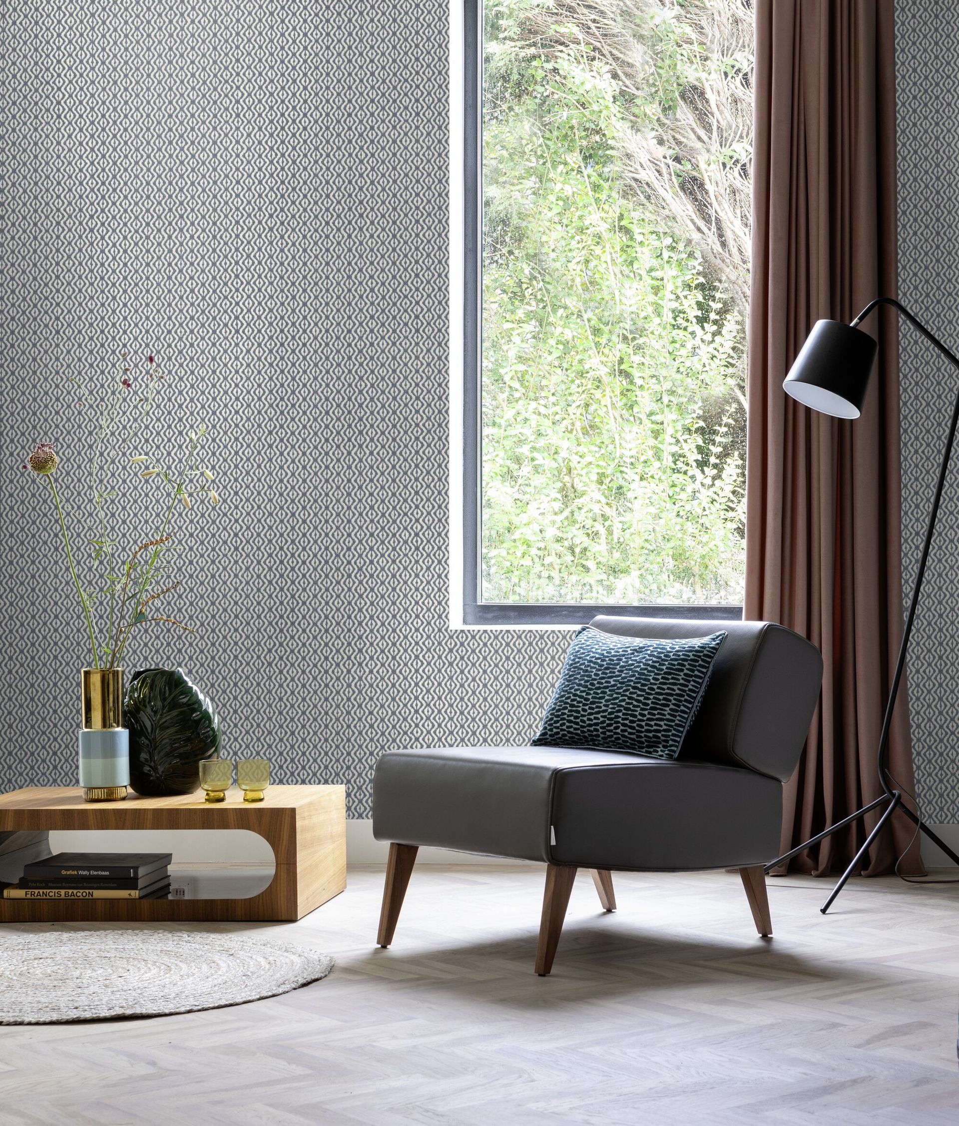 Vliestapete Ikat blau 410648 Vliestapete Ikat blau 410648