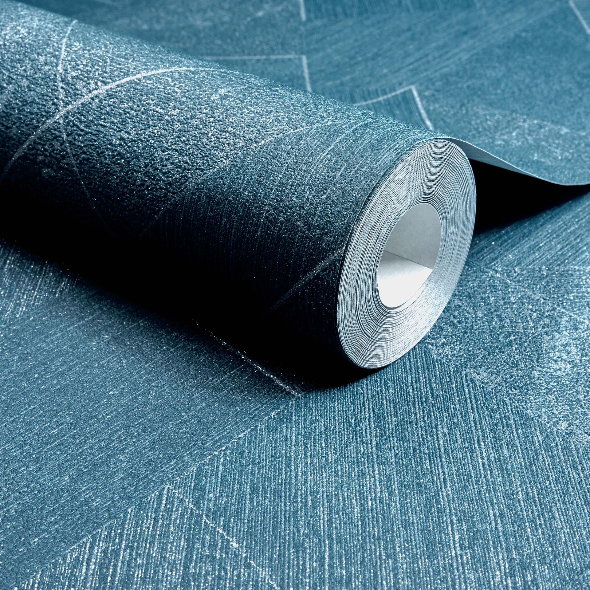 Vliestapete Geometrisch Blau Grandeco Omura A72002