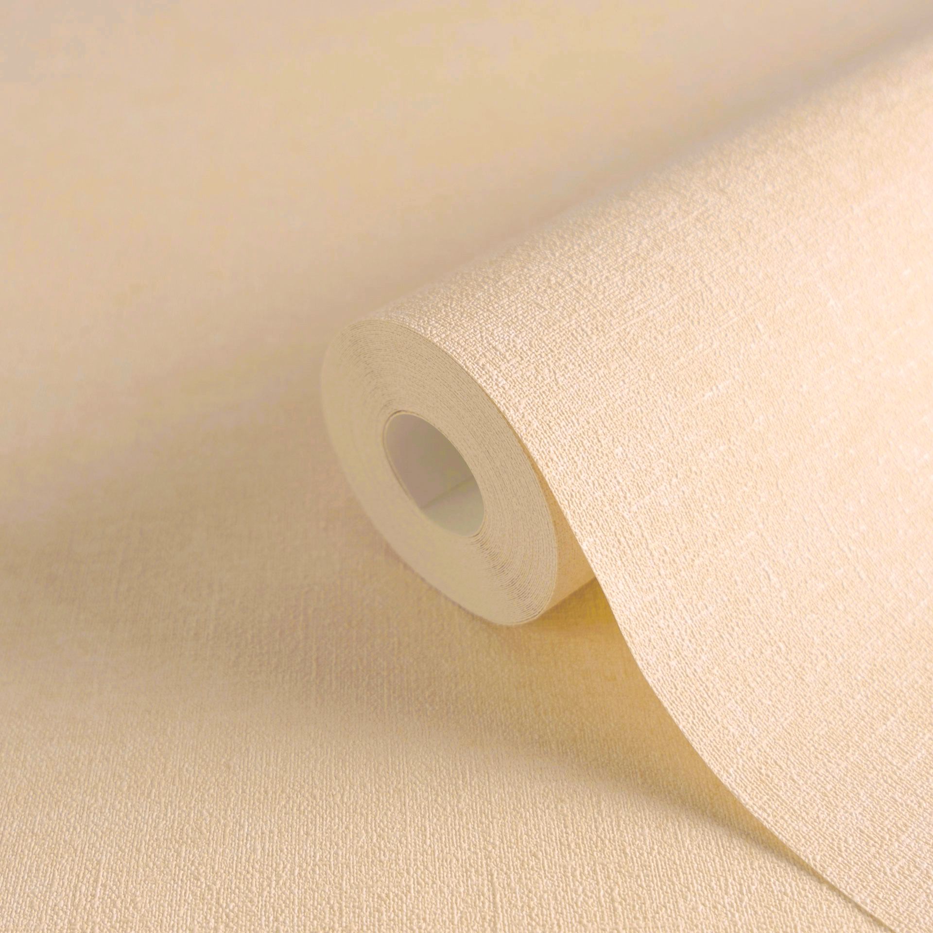 Vliestapete, Uni, beige 395656