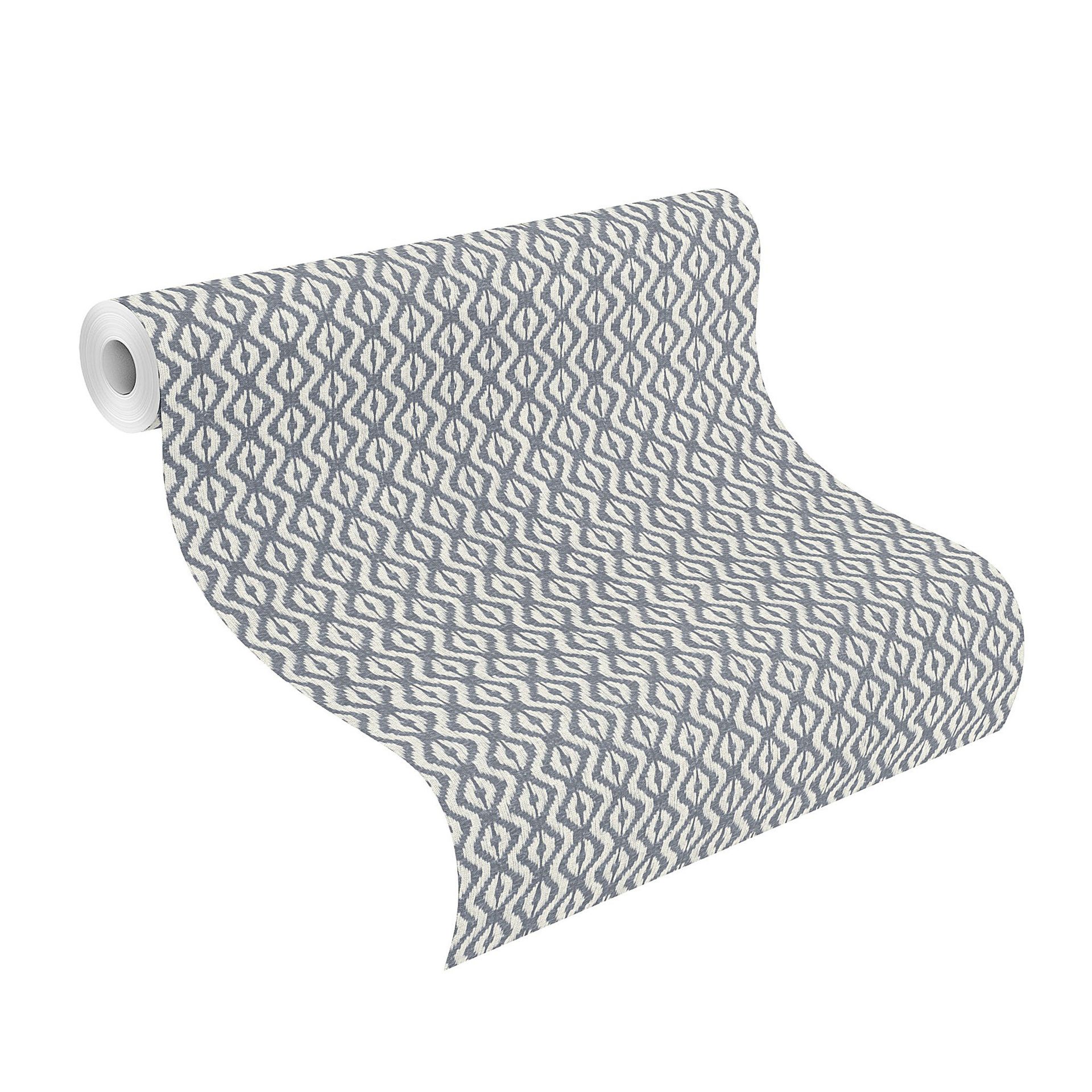 Vliestapete Ikat blau 410648 Vliestapete Ikat blau 410648